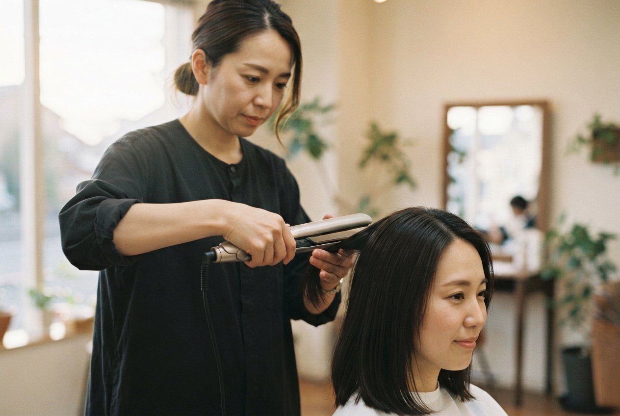 髪質改善後のストレートアイロンの使い方|温度と手順を沖縄のVIM hairが解説