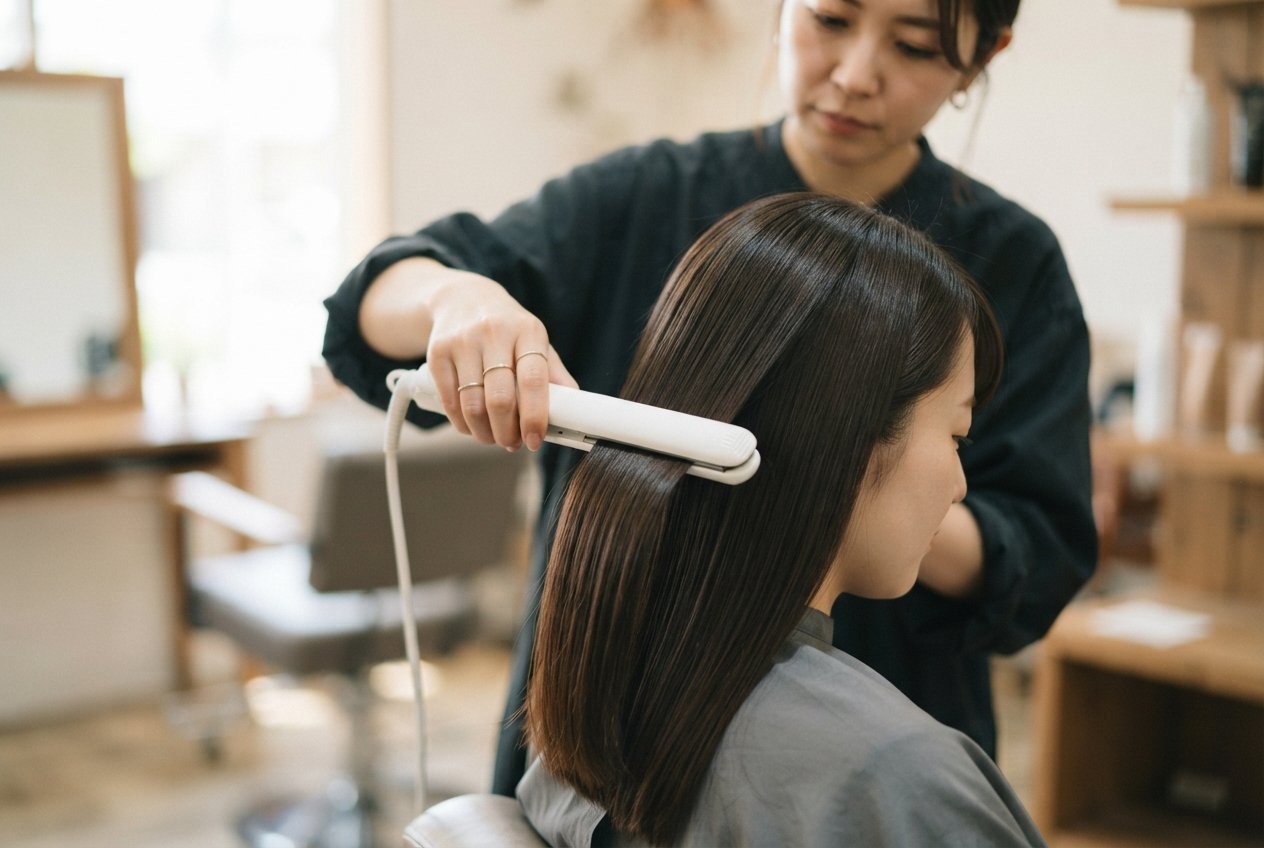 髪質改善 ストレートアイロンのイメージ
