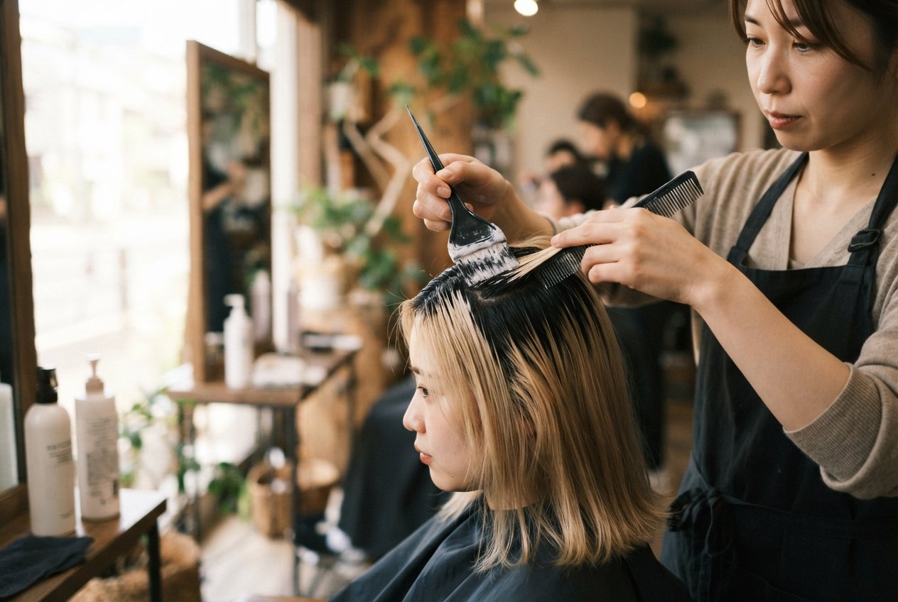 ブリーチの根元だけ明るくならない理由とリタッチの目安｜VIM hair 宜野湾店