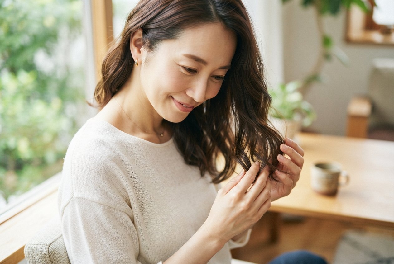 髪への負担は確実に減っていくのイメージ